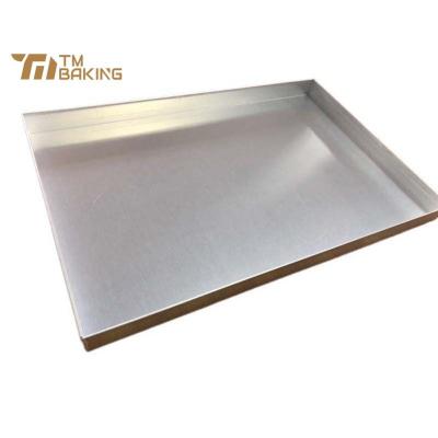 China Equipment Sustainable Metal Bakery Aluminum Alloy Baking Food Tray Sheet Pan Bakery Oven Tray For Bread Cookie Biscuit for sale