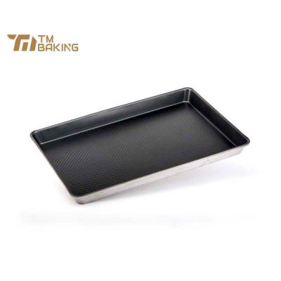 China Aluminum Baking Tray Cookie Tray Sheet Pan Bakery Bread Non Stick Custom Made Viable for sale