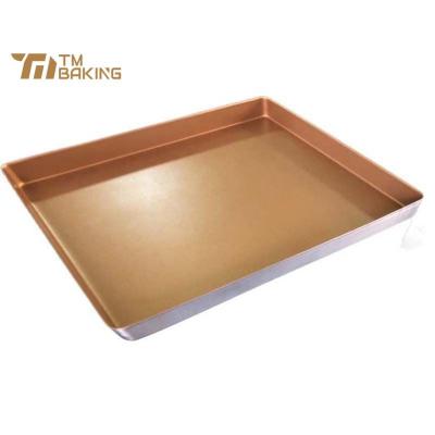 China Sustainable Bakery Bakeware Foil Non Stick Bread Cookies Baking Tray Oven Baking Sheet Pan for sale