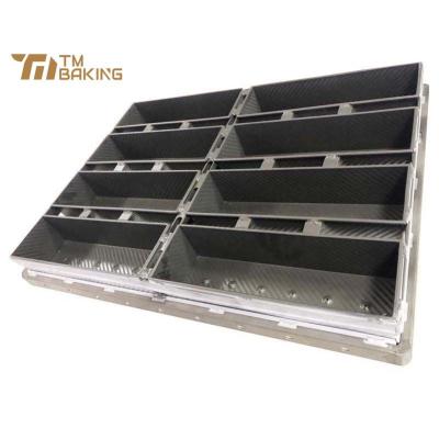 China Custom Nonstick Aluminum Toast Size Baking Bread Pan Baking Tray Tins Viable 5 6 8 Belts for sale