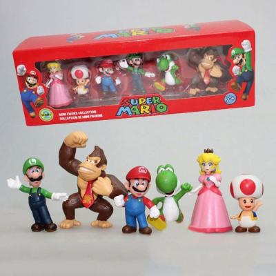 China Cartoon Toy New Trendy 8cm PVC Toy For Kids Figure Gift Super Mario Toy Mario Bros Super Mario Series for sale