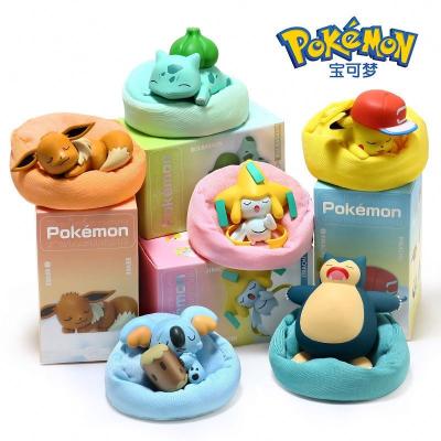 China Sleep figure pokemon anime pokemon Pikachu Snorlax Bulbasaur hot toys action figure blind Toy Trendy Amazon sell box packaging for sale