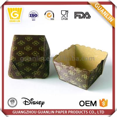 China Wholesale Price ODM/OEM Viable Square Factory Porcelain Non-Stick Disposable Kraft Paper Molds for sale