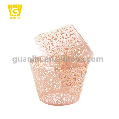 China Disposable Decorative Designer Party Use Clear Custom Small Cupcake Liners Packaging for sale