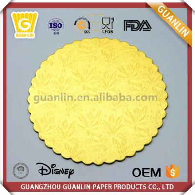 China Food 100% Custom Round Cake Board Hot Selling Colored Aluminum Foil Paper for sale