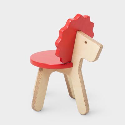 China Eco-friendly Chair Zodiac Cartoon Stool Kindergarten Chair Elephant Rabbit Animal Horse for sale