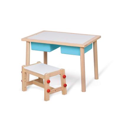 China Eco-Friendly Kids Collect Study Table Children's Toy Tables And Chair Montessori Kindergarten Play Table for sale