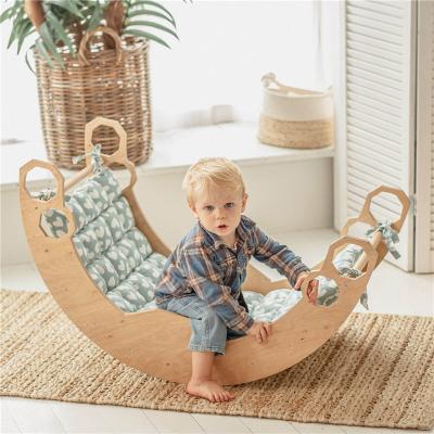 China Wooden Arch Climber Eco-Freindly Toddler Furniture Play Gym Montessori Furniture for sale