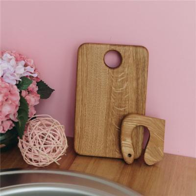 China Wooden Safe Wooden Knife and Cutting Board for Kids Toddler Utensil Montessori Toy Child Beech Chopper and Cleaver for sale