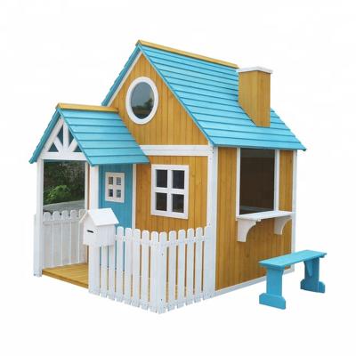 China Premium Promotional Outdoor Children's Wooden Playhouse Easily Collected for sale