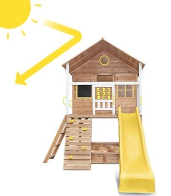 China Hot Selling Easily Assembled Kids Gift Outdoor Playground Small Cubby Play House With Slide For Kids Wendy Wood Outdoor for sale