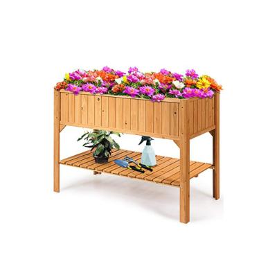 China CLASSIC Easy Outdoor Garden Flower Promotion Vegetable Blocks Bed Boxes Growing Potting Table for sale