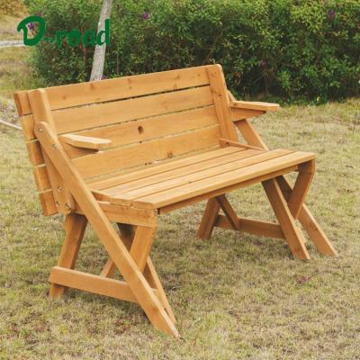 China Traditional Portable Wooden 2 In 1 Picnic Table Chairs for sale