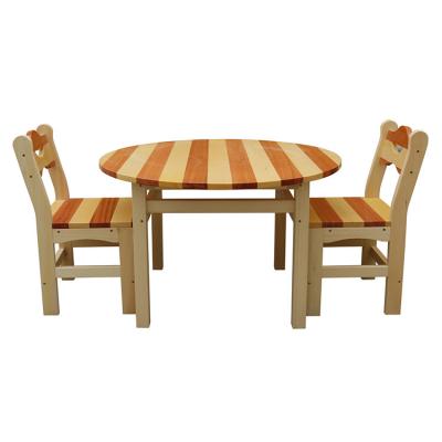 China Traditional Kids Wooden Picnic Bench Table Chair Set Sand and Water Study Table and Chair Set for Kids for sale