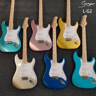 China Wholesale alder electric guitar ST handmade electric guitar from tetecaster wood set L-G2-ST for sale