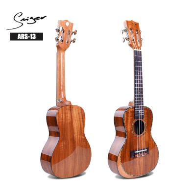 China High Quality Solid Top Koa Koa Ukulele Diy Ukulele Kit With Ukulele Pickup for sale