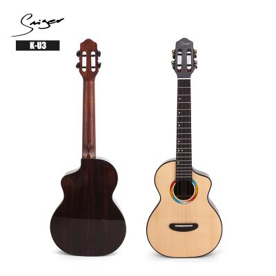 China Solid flawless handmade ukulele for advanced players solid rosewood ukulele tenor with wider fretboard for sale