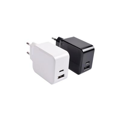 China Mobile Phone In Line EU Plug Mobile Phone Travel Charger PD30W 5V2.4A 9V3A 5V3A 24V1.25A Portable Mobile Phone Charger en venta