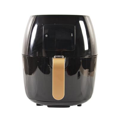 China Easy Operate Hot Sale Smart Touch Screen Electric Air Fryer Oil Free Black 5 Liter for sale