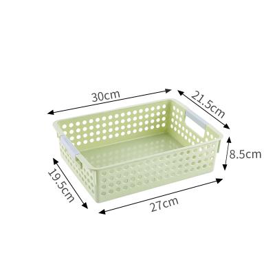 China Inventory large and small storage colorful plastic basket that can be stacked for sale