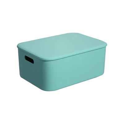 China Interior Ministry Office PP Material Double Sided Snacks And Sundries Color Storage Box With Cover for sale