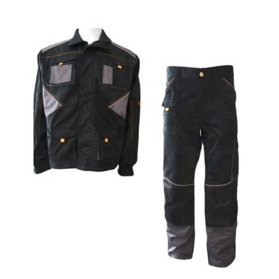 China New Design Cotton Fashion Back Work Suit 2pcs Uniform Workwear Jacket And Pants for sale