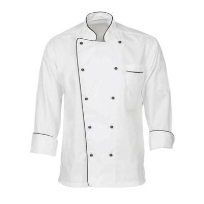 China Executive Chef Apparel White Chef Long Sleeves Quick Dry Durable Coats Chef Uniforms for sale