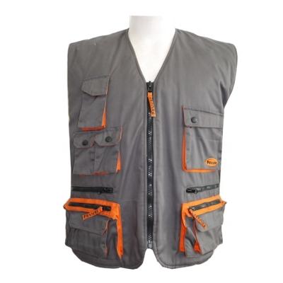 China Classic Style Grey+Orange Wholesale Power Running Vest for sale