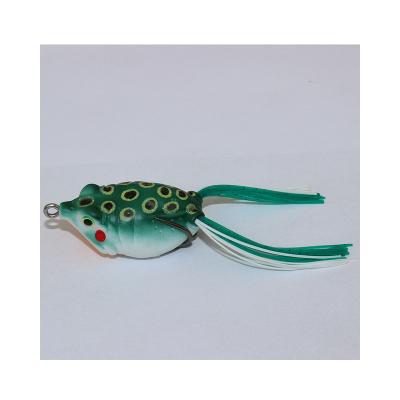 China Topwater Design 10g45mm Fish Frog Shape Classic Fishing Artificial Lure Plastic Lure Fishing Tackle for sale