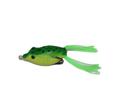 China Topwater Fishing Lure Snakehead Soft Frog Customizable Wholesale Floating Spinning Lure for sale