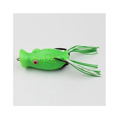 China Topwater Factory Wholesale Natural Fish Forms Bait Multicolor Soft Plastic Frog Shaped Bait for sale