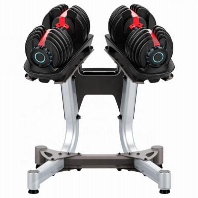 China Universal 24kg 40kg 80lb Customize Steel Adjustable Dumbbell for sale