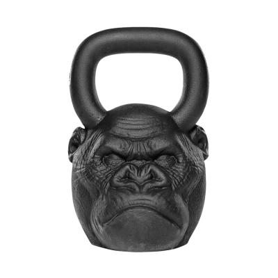 China Home Use Lecheng Customized Cast Iron Coated Gorilla Powder Kettlebell for sale