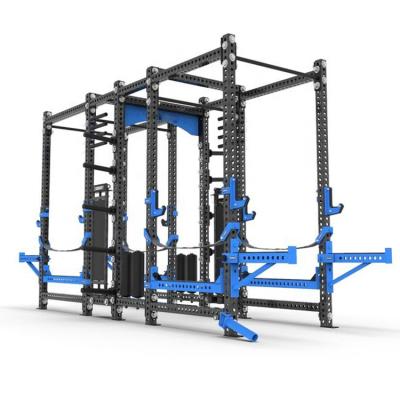 China Universal Customize Multi Color Fitness Double Cross Full Power Rack For Strength Training for sale