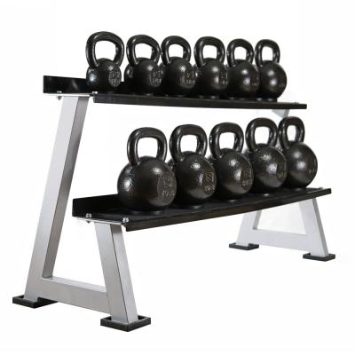 China Commercial Gym Equipment Two Layers Storage Rack Kettlebell For Sale for sale