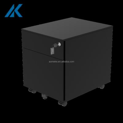 China US AOKE Cabinet Bulk Profile Movable Filing Cabinet Steel Pedestal Mobile Filing Cabinets for sale