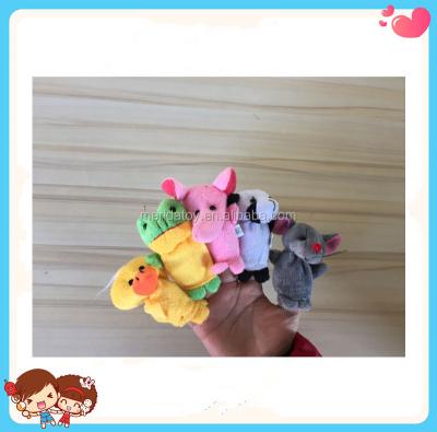 China 2018 Hot Sale Wholesale Cute Funny Mini Plush Animal Shape Finger Puppet Kids Toys for sale