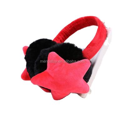 China Wholesale Soft Plush Star Shape Earmuff Winter Multi-choice Cute Stuffed Warm Earmuff for sale