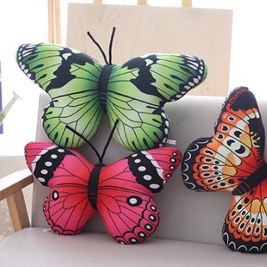 China Jiangsu New Factory Custom Wholesale New Creative Plush Toy Pillow Butterfly Pillow Insect for sale