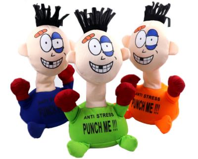 China New Hot Creative Central Institute of Statistics Jiangsu Cute Factory Stuffed Punch I Screaming Toys Electric Plush Funny Doll for sale