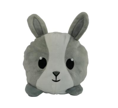 China 2021 New Soft Pink Custom Long Ear Stuffed Rabbit Bunny Reversible Plush Toy for sale