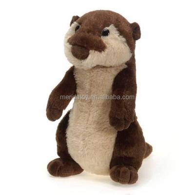 China Funny Animated Simulation Beaver Plush Wild Marine Animal Toy for sale