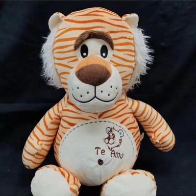 China 2021 New Style Customized High Quality Lifelike Forest Plush Animals Stuffed Tiger Monkey Realistic Toys for sale