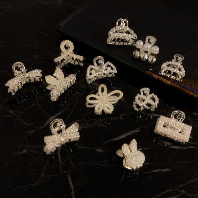 China Sweet Premium Small Pearl Hairpin Clip Sense Pearl Shark Hair Clip Accessories Tasty Hairpin Headdress For Women for sale