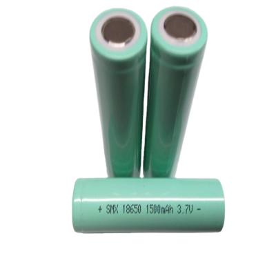 China Good Quality Toys 18650 3.7v 1500mah Lithium Ion Cylindrical Battery for sale