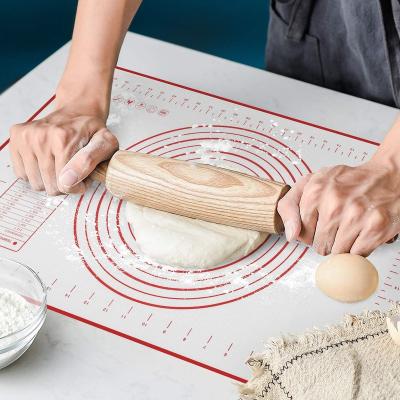 China 24 x 16 Inches Durable Non Stick BPA Free Silicone Pastry Baking Mat with Measurement for Rolling Dough 40*60cm for sale