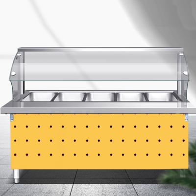 China Eco - Friendly Restaurant Deli Catering Large Stainle Steel Showcase Food Display Warmer for sale