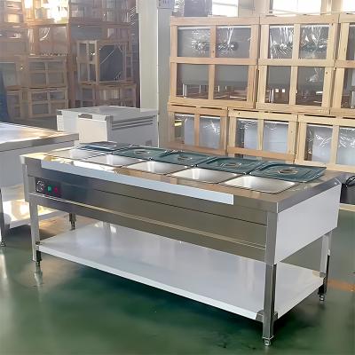 China Eco-Friendly Commercial Bain Marie Hot Food Display Warmer for sale