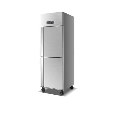 China Eco - Friendly Stainless Steel Refrigeration Equipment Industrial Double Door Commercial Refrigerator for sale