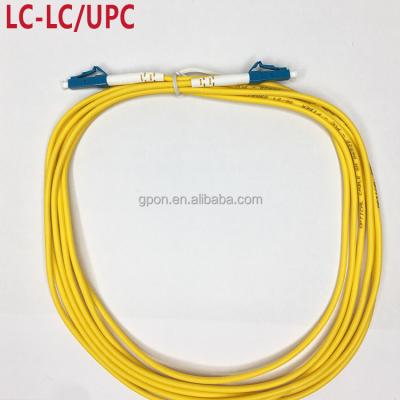 China Network low price fiber optic patch tie LC/UPC-LC/UPC SM network telecom fiber optic jumper for sale